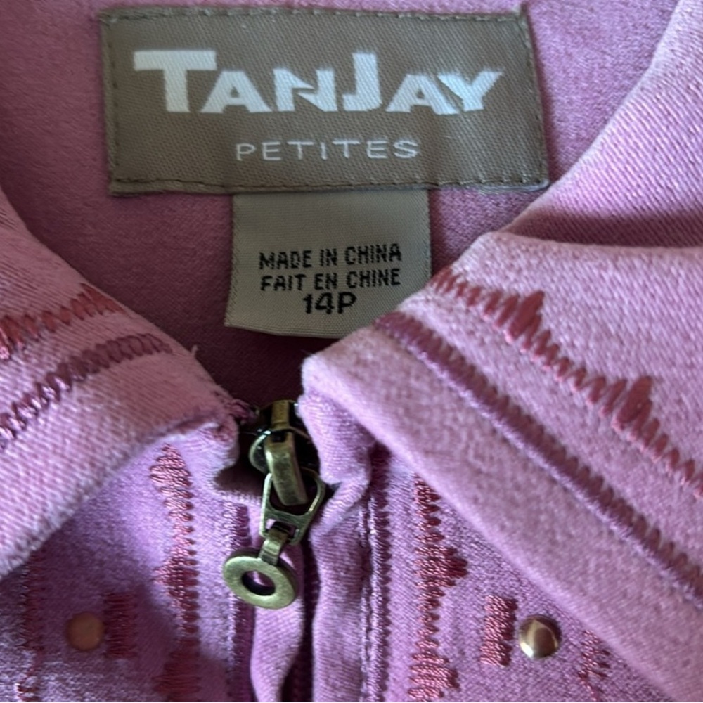 👛 (ANY 2/$20) TanJay Vintage Pink Zipper Jacket, 14P
See video. - Picture 5 of 7